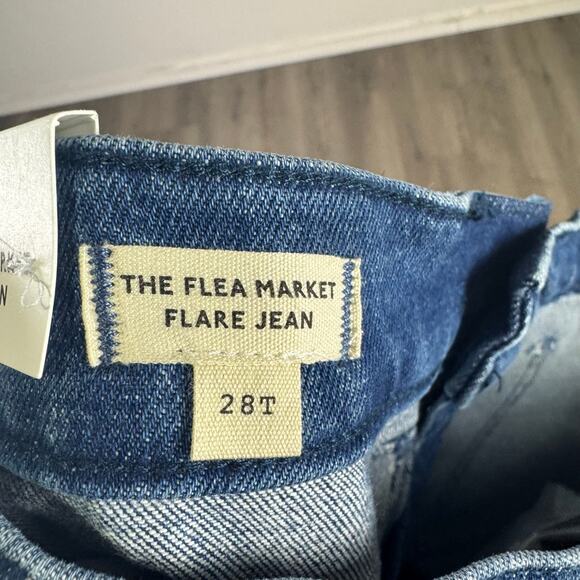 Madewell Flea Market Flare Enda Wash Jeans US Women's 28 Tall - Picture 5 of 7